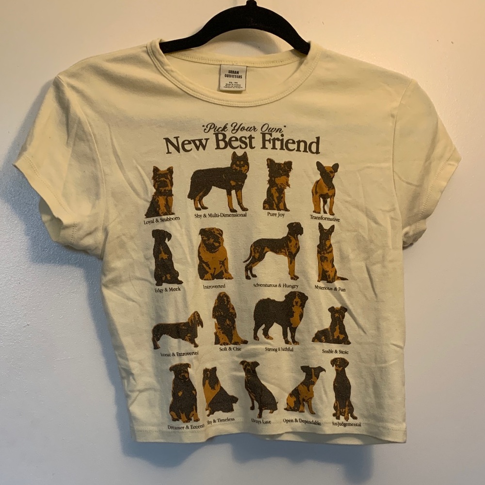 Urban Outfitters Dog 🐶 Graphic Crop Top